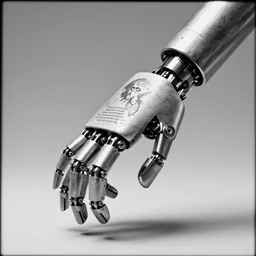 robot hand painting robot hand, by tony diterlizzi, tim burton, hr giger, ilford hp 5, 5 5 mm, machinecore by artgerm, 3 d render, gothcore, beeple, joseph leyendecker, carlo carra
