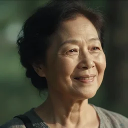 my mum, cinematic, headshot portrait, close - up, love, joy, serenity, summer vibes, detailed, deep focus, movie still, dramatic lighting, ray tracing, by michal karcz and yoshitaka amano