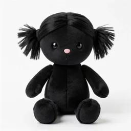 Little Black girl doll plush 8k