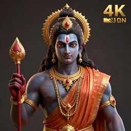 portrait of hindu blood god, hindu concept art, cgsociety, octane render, trending on artstation, artstationHD, artstationHQ, unreal engine, 4k, 8k