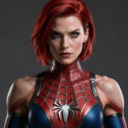 Mila Jovovich as spiderwoman terminator , muscle extremely detailed, fantastic details full face, mouth, trending on artstation, pixiv, cgsociety, hyperdetailed Unreal Engine 4k 8k ultra HD,  WLOP