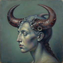 the scorpio mind, surrealism, oil on canvas