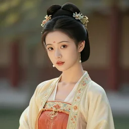 beautiful portrait girl style kang dynasty