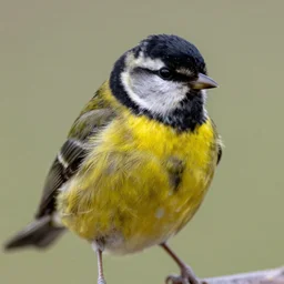 small yellow bird, hyperrealistic, closeup, depth of field