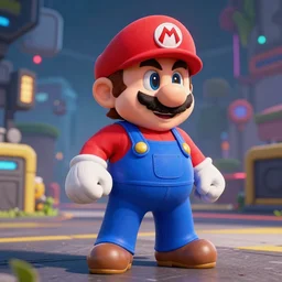 super mario brothers in cyberpunk 2 0 7 7 unreal engine 5 8 k