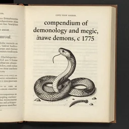 “compendium of demonology and magic, snake demons, c.1775”