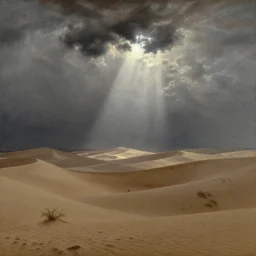 rain in the desert, by j. m. w. turner