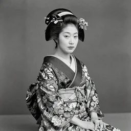 early 1900s photo of a maiko