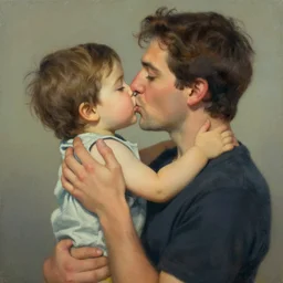little kiss by Greg Craola Simkins , masterpiece