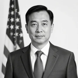 a black and white portrait of the united states president, upper body, 1 9 6 1, a colorized photo by yousuf karsh, behance, precisionism, studio portrait, provia, character