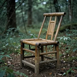 chair in the forest wenjun lin ultra realistic