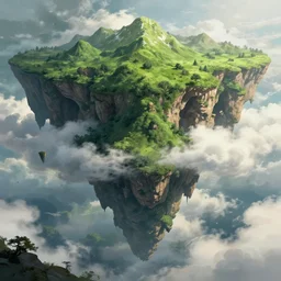 bytopia planescape huge cave clouds made of green earth inverted upsidedown mountain artstation illustration sharp focus sunlit vista painted by ruan jia raymond swanland lawrence alma tadema zdzislaw beksinski norman rockwell tom lovell alex malveda greg staples