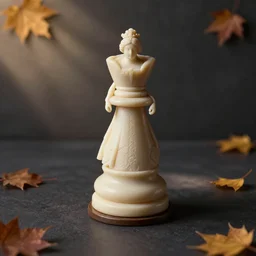 ( queen chess piece, by michelangelo buonarroti, isometric, sharpfocus, photorealism, soft diffuse autumn lights, some sun light ray, dark room wall, canon 5 d 5 0 mm lens