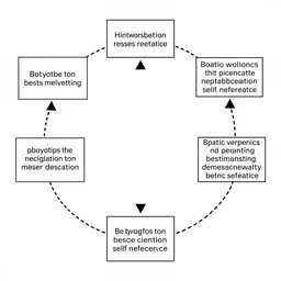 Simple binary system developing the capacity for self-reference