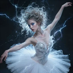 a detailed portrait of dreampunk ballerina model ( curls ) fractal ( glass ) ( lightning ) beautiful! ( ( blue eyes ) ) by tomasz alen kopera and peter mohrbacher and johanna martine! and margaret keane! elegant alluring seductive luminescent