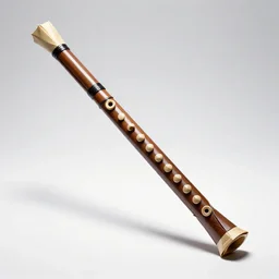 origami-style flute, commercial catalog photo, isolated on a pure white background, centered, entire object in frame, sharp focus, soft studio lighting