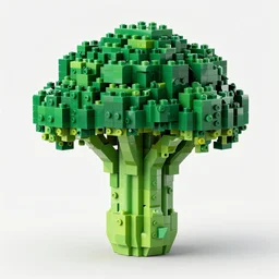 portrait of a broccoli made of lego, highly detailed, digital painting, artstation, 8 k