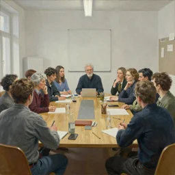 mandatory diversity training by otto dix, hyperrealistic, masterpiece, aesthetic