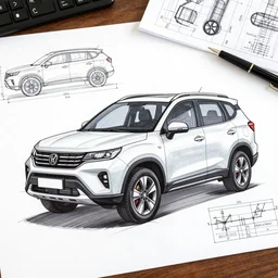 an engineering sketch led diagram of a gran vitara, blueprints, diagram, user manual, sketch, engineering design