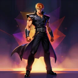 ryu from street fighter 2, mysterious, dark, vibrant lighting, elegant, highly detailed, smooth, sharp focus, illustration, beautiful, geometric, trending on artstation, full body, cinematic, artwork by borovikovsky