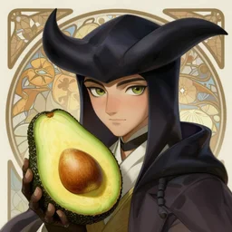 overlord, avacado, portrait, highly detailed, deep focus, elegant, digital painting, smooth, sharp focus, illustration, ultra realistic, 8 k, art by artgerm and alphonse mucha