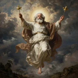 saint Karl marx in heaven, religious art