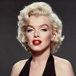 portrait of a 1980s young woman who is Marilyn Monroe, digital art by Greg Rutkowski and Yoji Shinkawa