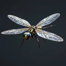 giant mechanical dragonfly drone digital art, concept art, trending on art station