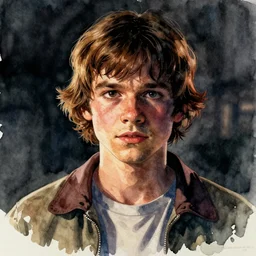 portrait, Mike Wheeler from Stranger Things, watercolor, dramatic lighting, cinematic, establishing shot, extremely high detail, foto realistic, cinematic lighting, digital art, vector, by Yoshitaka Amano, Ruan Jia, Kentaro Miura, Artgerm, post processed, concept art, artstation, matte painting, style by eddie mendoza, raphael lacoste, alex ross