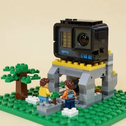 a gopro shot from within a lego castle