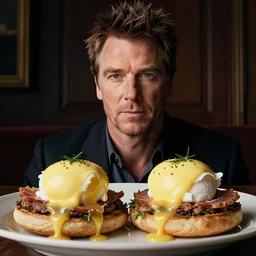 eggs benedict body with benedict cumberbatch face