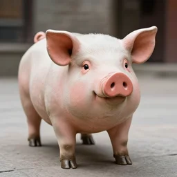 photo of a pig statue 4 k, ultra hd