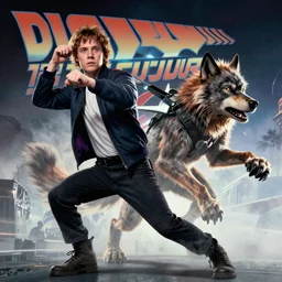 Marty McFly in back to the future turning into a werewolf from Teenwolf