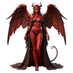 full length complex 3 d hyper realistic smooth ultra sharp render of a gorgeous!! red skin robed princess demoness sorceress woman | beatiful demon girl, angel of death, godess of beauty, bikini | morrigan aensland | d & d, medieval, fantasy | intricate, high quality | art by oh jinwook + 吵 集 仁 儿 on artstaion + takeshi obata + alphonse mucha + wlop + artgerm