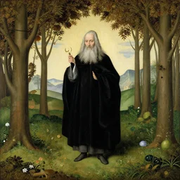 Hieronymus Bosch painting in the style of Moebius