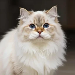 photograph of the fluffiest cat in the universe