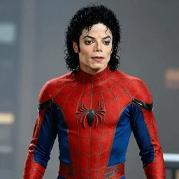 Photo of Michael Jackson as Spider-Man, 8K