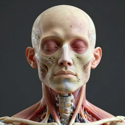 a storybook portrait of a human specimen, anatomy, microscopic detail, detailed, realistic render, 4 k, octane render