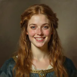 an portrait of an happy female celt, detailed, centered, digital painting, artstation, concept art, donato giancola, Joseph Christian Leyendecker, WLOP, Boris Vallejo, Breathtaking, 8k resolution, extremely detailed, beautiful, establishing shot, artistic, hyperrealistic, beautiful face, octane render