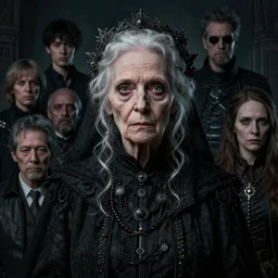 A fancy portrait of a strange old women by Greg Rutkowski, Sung Choi, Mitchell Mohrhauser, Maciej Kuciara, Johnson Ting, Maxim Verehin, Peter Konig, Bloodborne, 8k photorealistic, cinematic lighting, HD, high details, dramatic, dark atmosphere, trending on artstation
