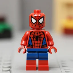 a spiderman lego figure
