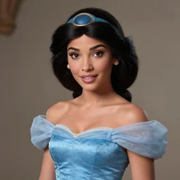gorgeous disney princess jasmine, hyper realistic, professionally retouched, muted colors, soft lighting, realistic, smooth face, full body shot, torso, dress, perfect eyes, sharp focus on eyes, 8 k, high definition, insanely detailed, intricate, elegant, art by j scott campbell and artgerm