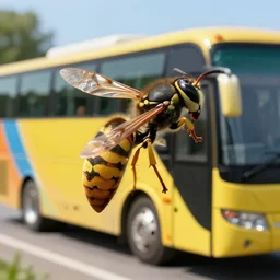Wasp bigger than a bus