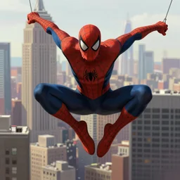 very detailed concept character portrait illustration of peter parker spider man swinging through new york city, digital illustration, concept art, matte painting, digital painting, illustration, amazing value control, john singer sargent, 8 k, ultra detailed, in the style of spider man into the spider verse, minimal artifacts, rubber suit, graphic style, screen tones, chromatic abberation
