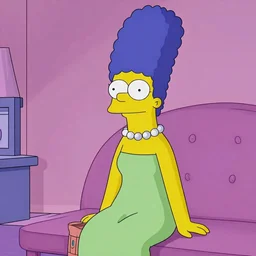 sexy marge simpson in the style of sorayama