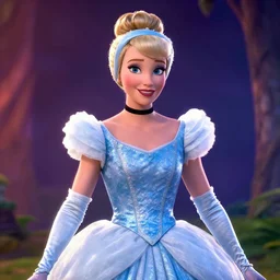 terry crews as cinderella, by weta digital, colorful, high contrast, frontlight