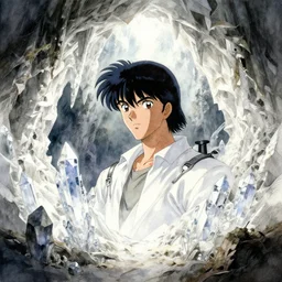 portrait, Overgrown Cave made of white paper, Crystal Lighting, Mystical,, watercolor, dramatic lighting, cinematic, establishing shot, extremely high detail, foto realistic, cinematic lighting, pen and ink, intricate line drawings, by Yoshitaka Amano, Ruan Jia, Kentaro Miura, Artgerm, post processed, concept art, artstation, matte painting, style by eddie mendoza, raphael lacoste, alex ross