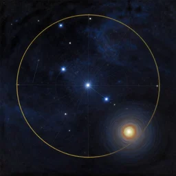 Star map of Sirius A and Sirius B, Painting by the Dogon people of Mali