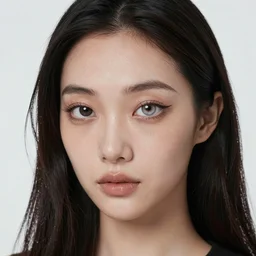 a stunning female alien with one single eye only in the middle of her face