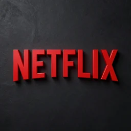 Netflix Logo, 3d